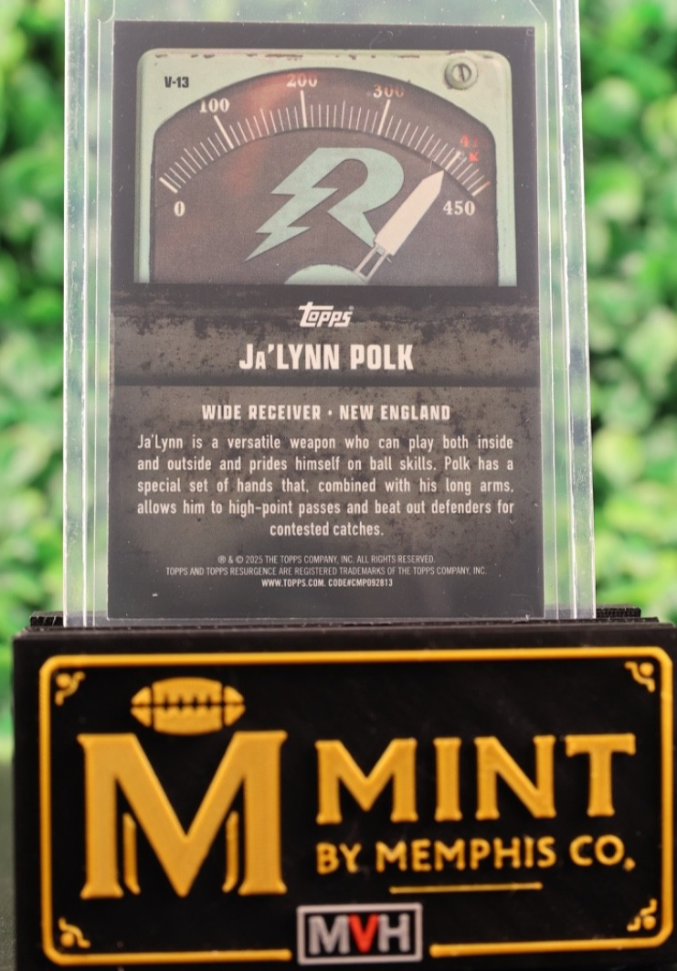 JA'LYNN POLK2024 TOPPS RESURGENCE VOLTAIC #V-13 AQUA SURGE REFRACTOR /249 RC