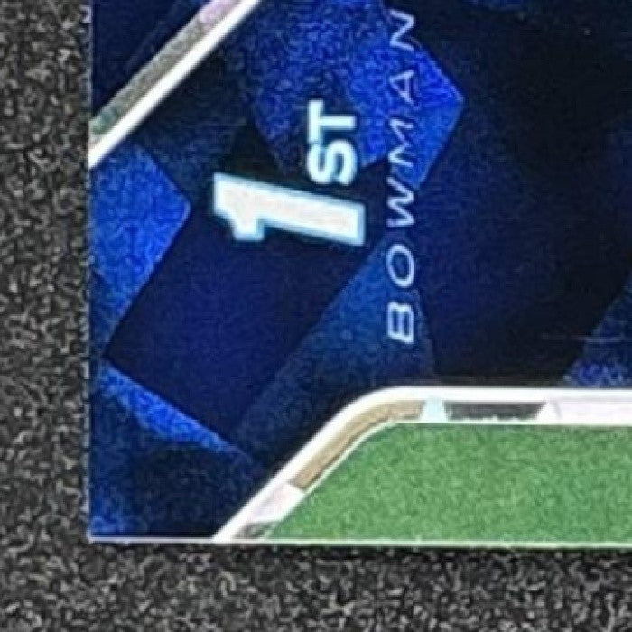 JUSTIN MARSHALL 2025 BOWMAN CHROME UNIVERSITY SAPPHIRE #135 1ST PROSPECT RAMS