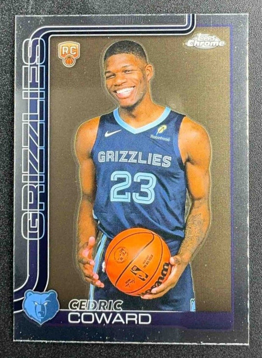 CEDRIC COWARD 2025-26 TOPPS CHROME #261 RC GRIZZLIES