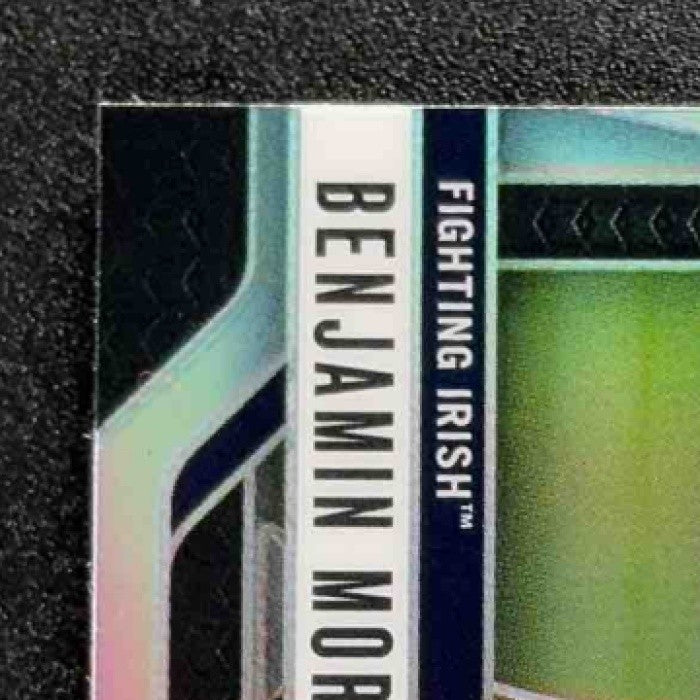 BENJAMIN MORRISON 2025 PANINI PRIZM DRAFT PICKS #75 SILVER RC FIGHTING IRISH