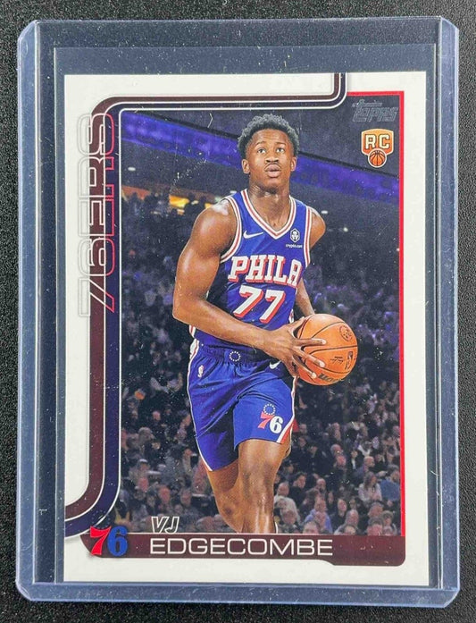 VJ EDGECOMBE 2025-26 TOPPS #203 RC 76ERS