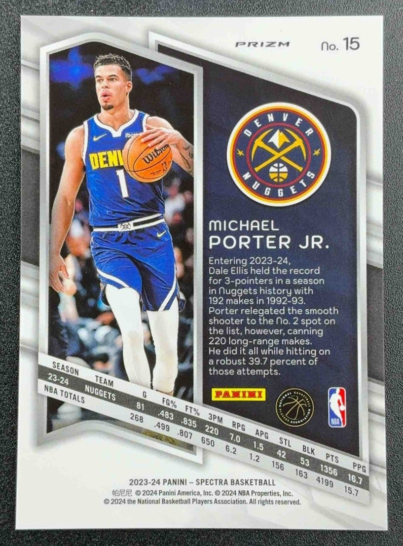 MICHAEL PORTER JR. 2023-24 PANINI SPECTRA #15 NUGGETS
