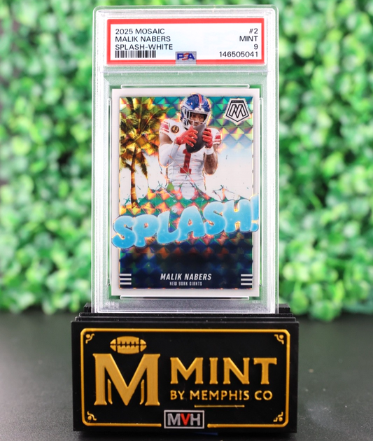 MALIK NABERS 2025 MOSAIC SPLASH SPLASH WHITE FOTL /25 SSP POP 1 NONE HIGHER