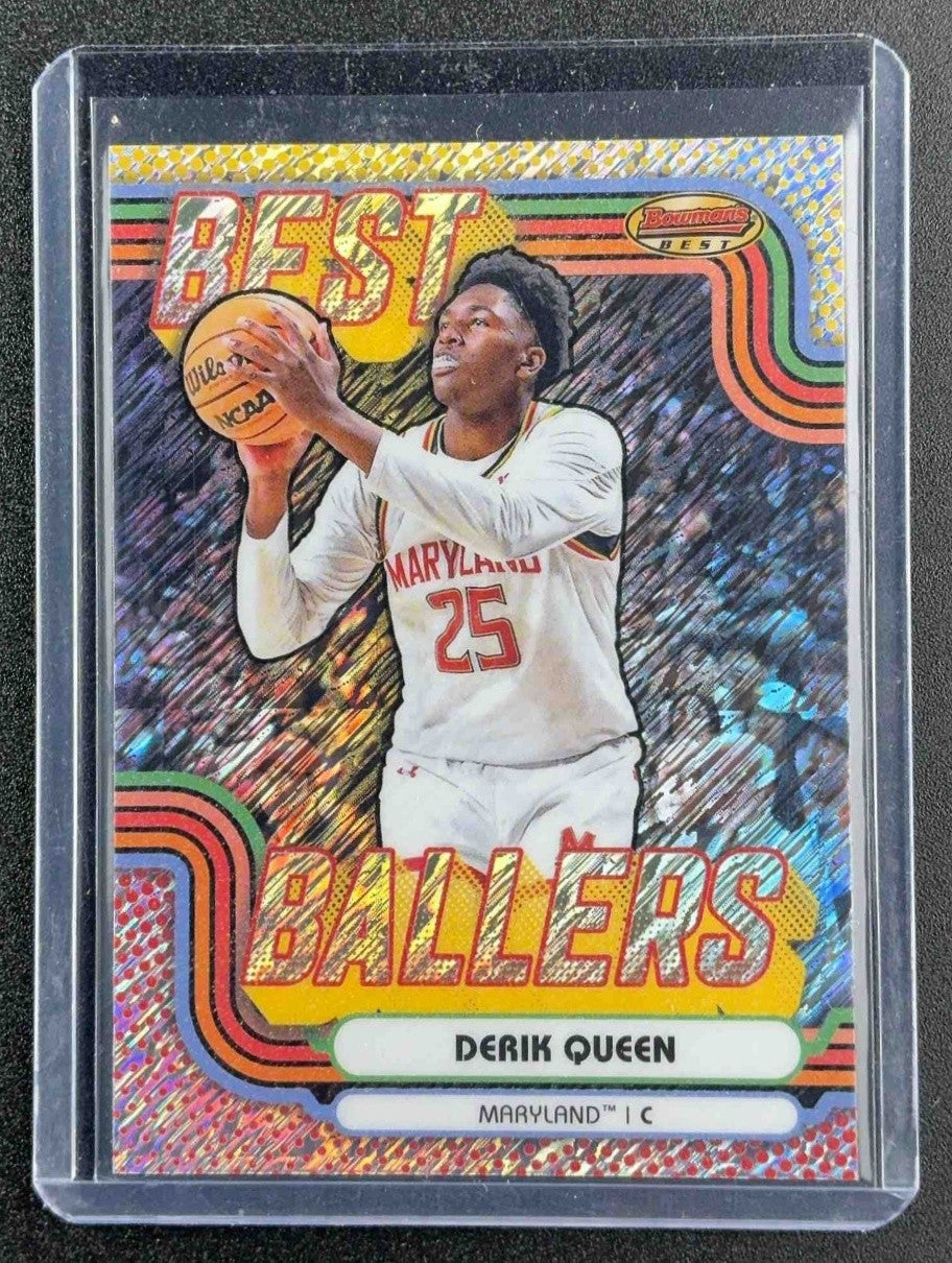 2024 Bowman's Best University Derik Queen #BB-16 Ballers Shimmer Refractor