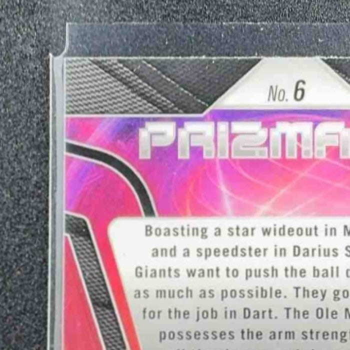 JAXSON DART 2025 PANINI PRIZM #6 PRIZMATIC RC GIANTS