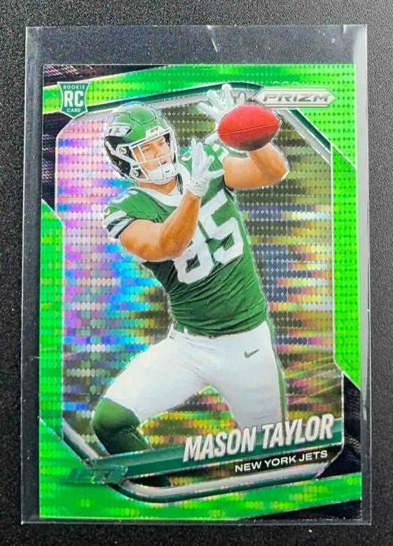 MASON TAYLOR 2025 PANINI PRIZM #329 NEON GREEN PULSAR RC JETS