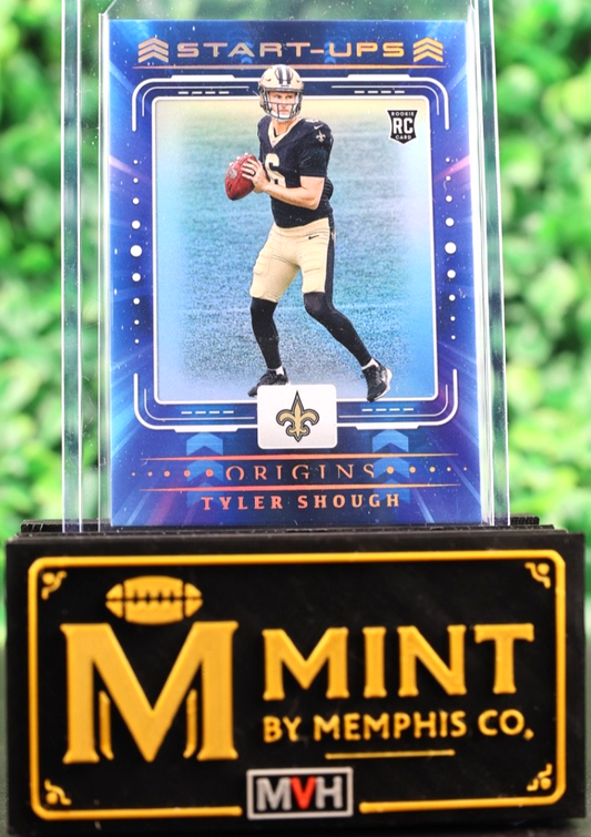 TYLER SHOUGH START-UPS NEW 2025 PANINI ORIGINS ORLEANS SAINTS RC
