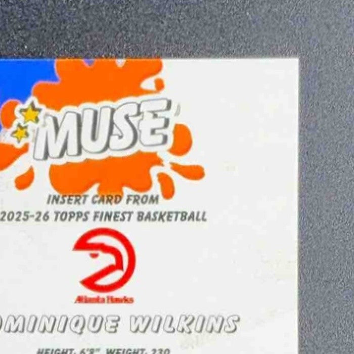 DOMINIQUE WILKINS 2025-26 TOPPS FINEST #M-21 MUSE HAWKS