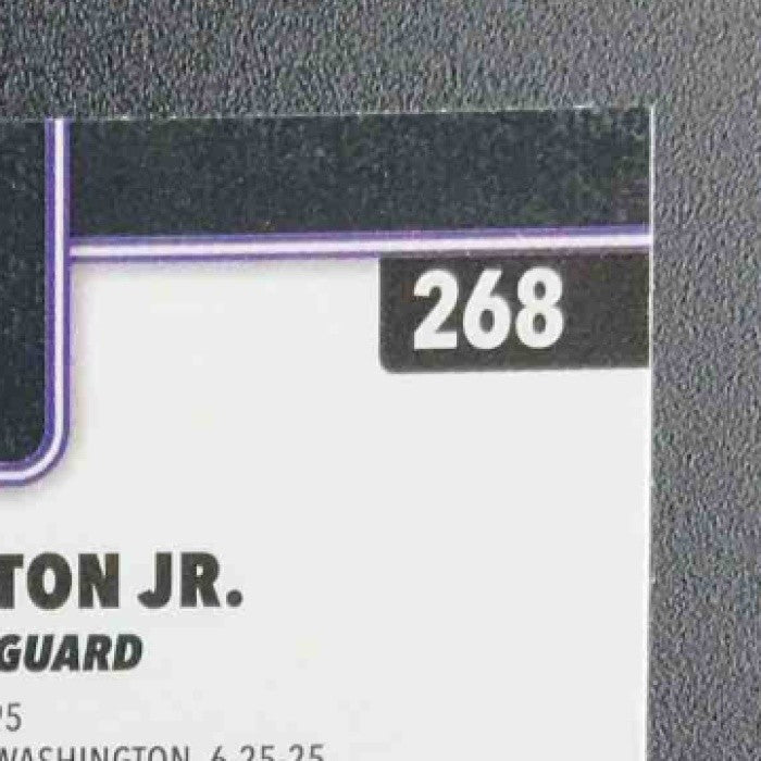 WALTER CLAYTON JR. 2025-26 TOPPS CHROME #268 PRISM REFRACTOR RC JAZZ