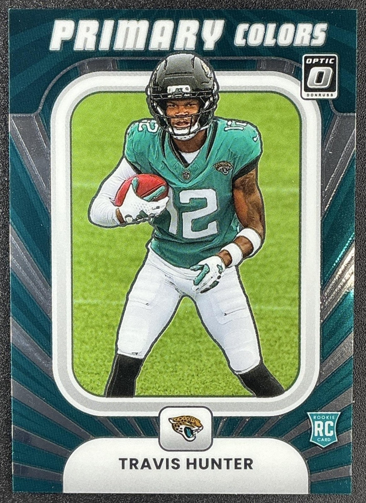 TRAVIS HUNTER 2025 PANINI DONRUSS OPTIC #3 ROOKIE PRIMARY COLORS RC JAGUARS