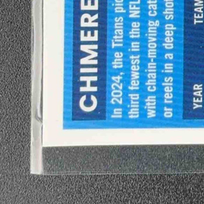 CHIMERE DIKE 2025 PANINI DONRUSS OPTIC #269 RATED ROOKIE BLUE HYPER PRIZM TITANS