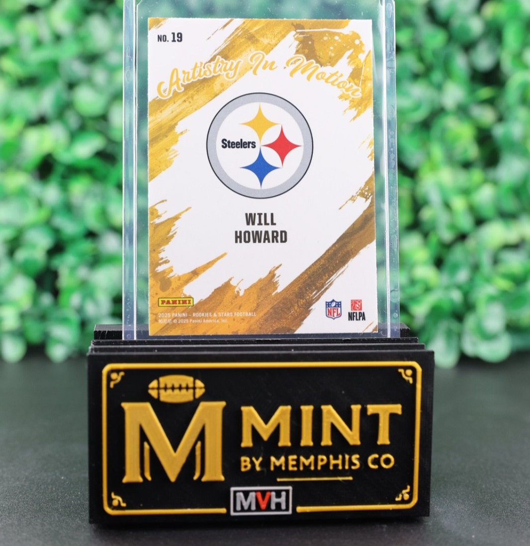 WILL HOWARD 2025 PANINI ROOKIES & STARS - ARTISTRY IN MOTION RC STEELERS