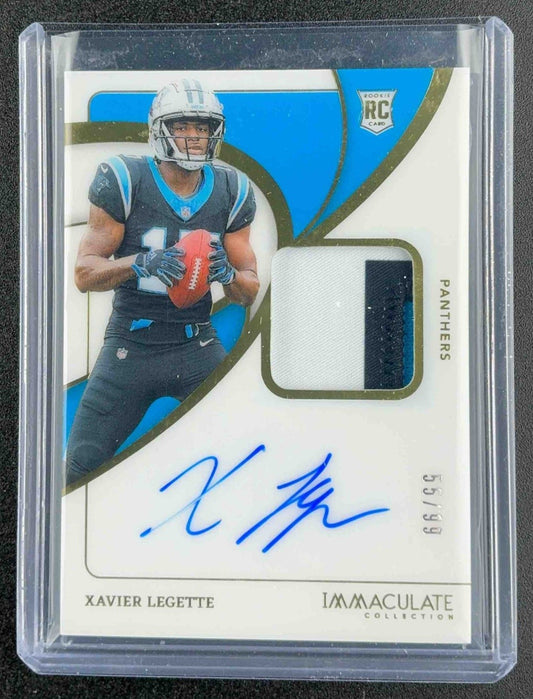 XAVIER LEGETTE 2024 IMMACULATE RPA ROOKIE PATCH AUTO /99 #107 PANTHERS RC