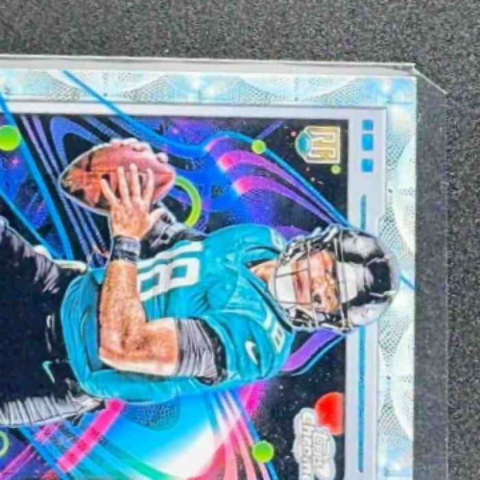 JOHN RHYS PLUMLEE 2024 TOPPS COSMIC CHROME #179 NUCLEUS REFRACTOR RC JAGUARS