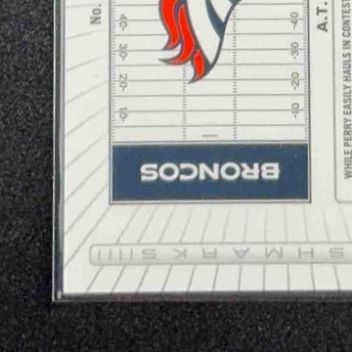 A.T. PERRY 2025 PANINI DONRUSS OPTIC #HM-AP HASH MARK AUTO HOLO PRIZM BRONCOS