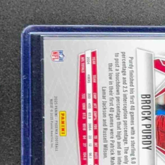 BROCK PURDY 2025 PANINI PHOENIX #33 SILVER 49ERS