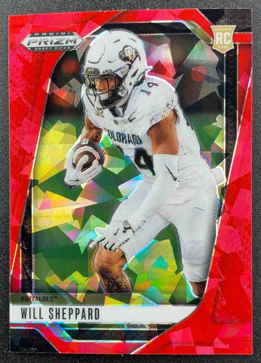 WILL SHEPPARD 2025 PANINI PRIZM DRAFT PICKS #23 RED ICE RC BUFFALOES