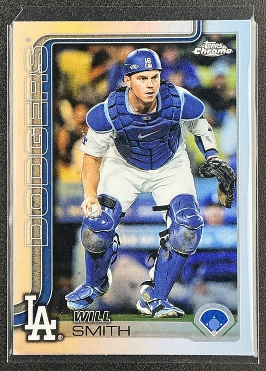 WILL SMITH 2025 TOPPS CHROME UPDATE #USC196 REFRACTOR DODGERS