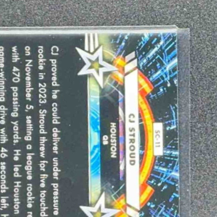 CJ STROUD 2024 TOPPS COSMIC CHROME #SC-11 STAR COMMAND TEXANS