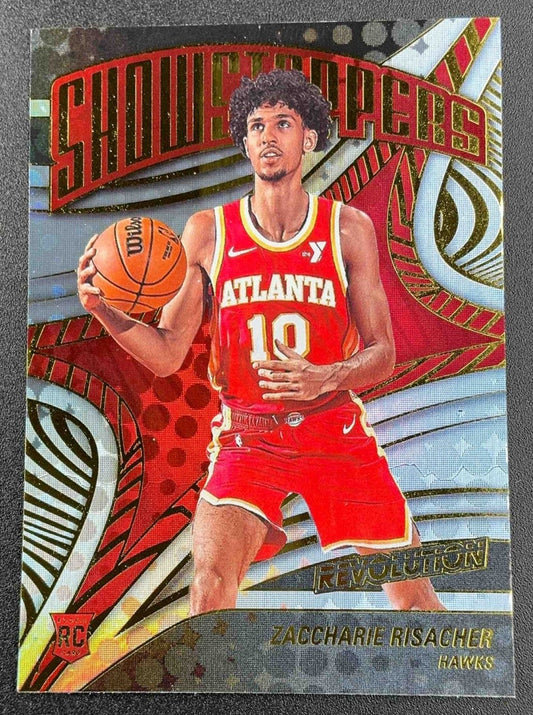 ZACCHARIE RISACHER 2024-25 PANINI REVOLUTION #12 SHOWSTOPPERS RC HAWKS