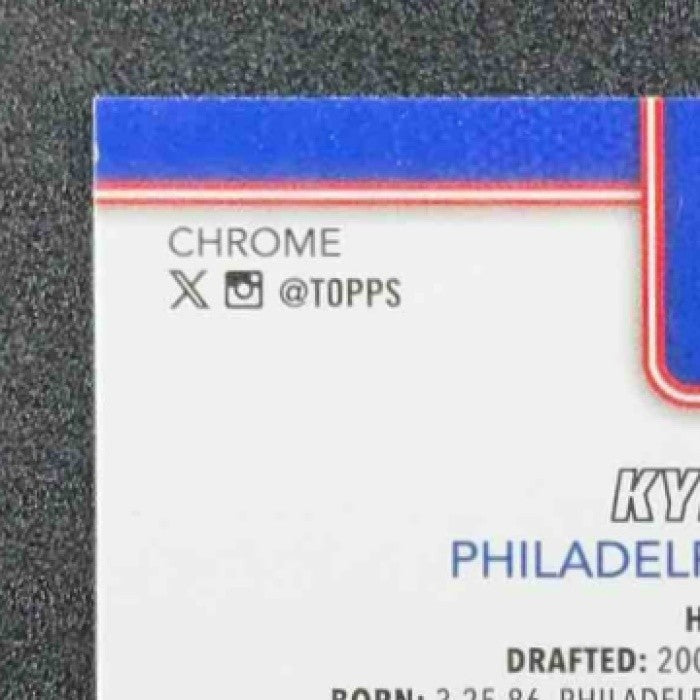 KYLE LOWRY 2025-26 TOPPS CHROME #152 BLUE COLOR MATCH REFRACTOR /150 76ERS