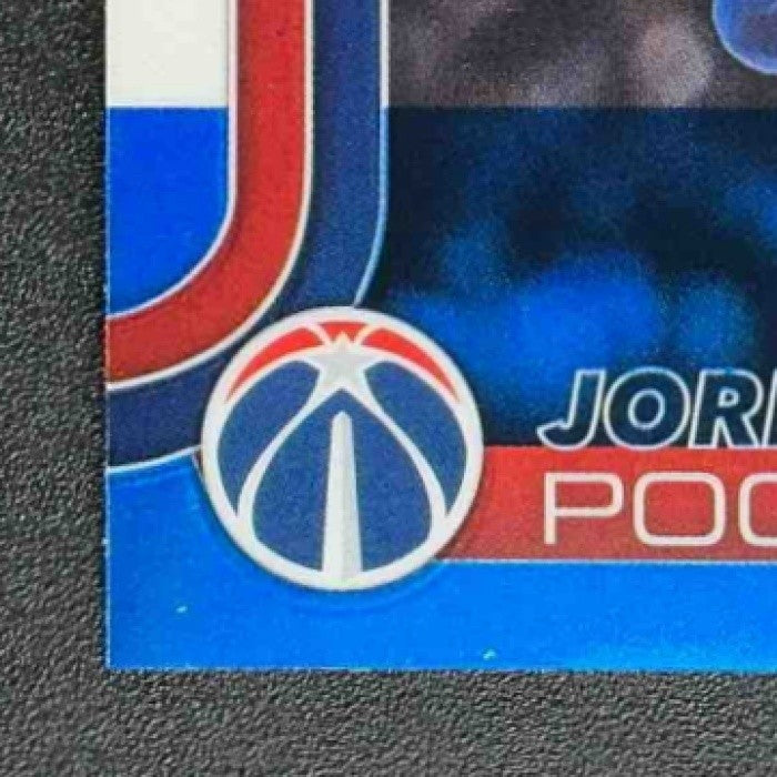 JORDAN POOLE 2025-26 TOPPS CHROME #207 RED, WHITE & BLUE REFRACTOR WIZARDS