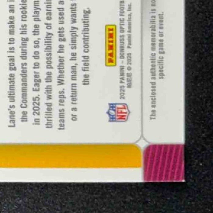 2025 Panini Donruss Optic Jaylin Lane Rookie Phenoms Blue Hyper Prizm RC
