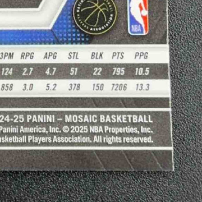 SPENCER DINWIDDIE 2024-25 PANINI MOSAIC #34 INTERNATIONAL MOSAIC MAVERICKS