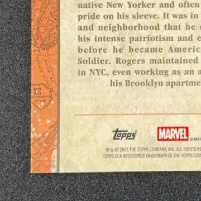 CAPTAIN AMERICA 2026 TOPPS BROOKLYN COLLECTION MARVEL #NYF-1 NEW YORK'S HEROES