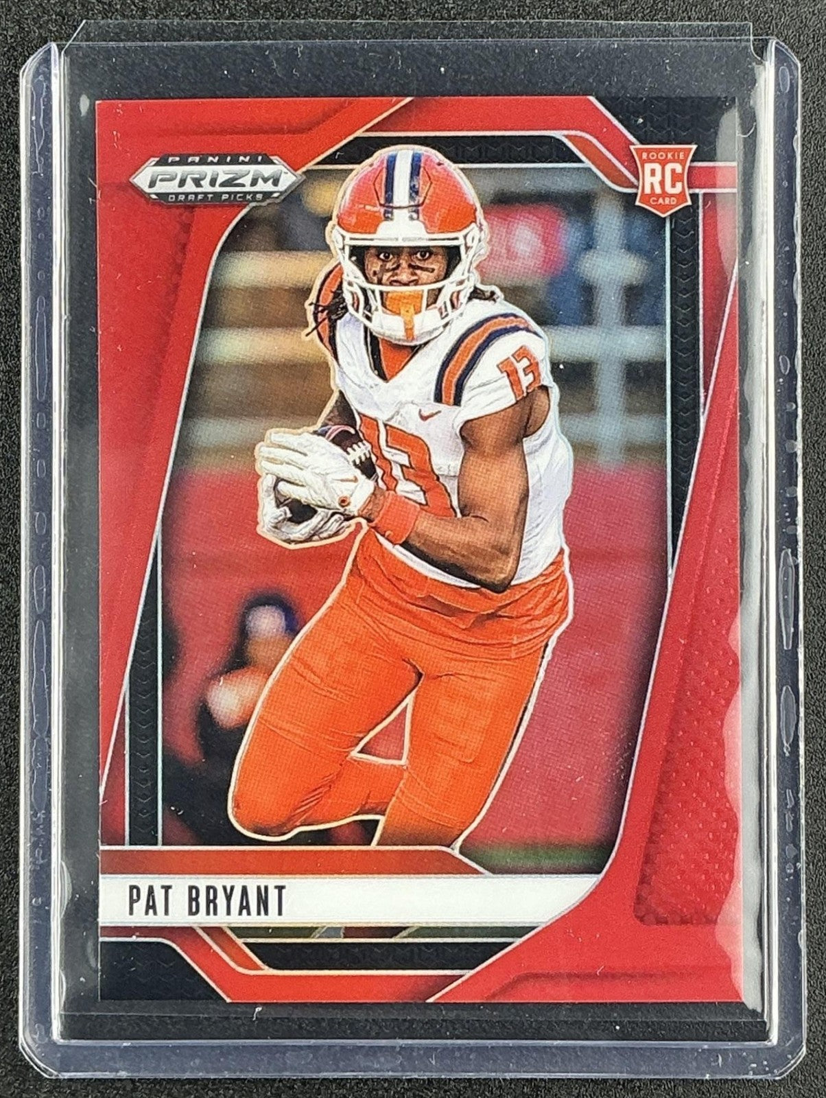 PAT BRYANT 2025 PANINI PRIZM DRAFT PICKS #35 RED 218/399 RC FIGHTING ILLINI