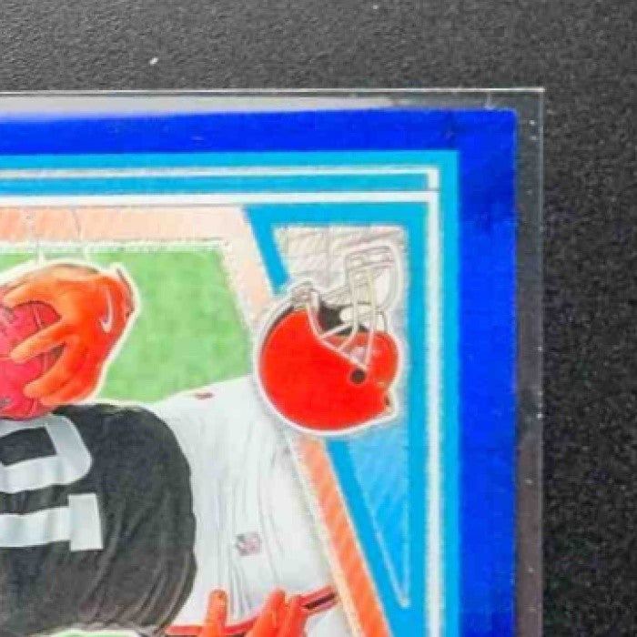2025 Panini Donruss Optic Quinshon Judkins #252 Rated Rookie Blue Hyper Prizm