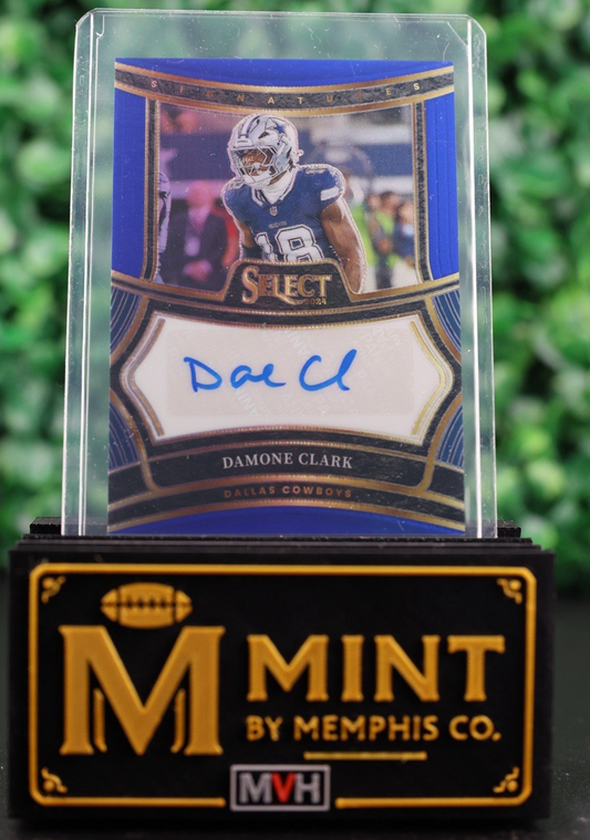 DAMONE CLARK 2024 SELECT SIGNATURES BLUE PRIZM /149 COLOR MATCH COWBOYS