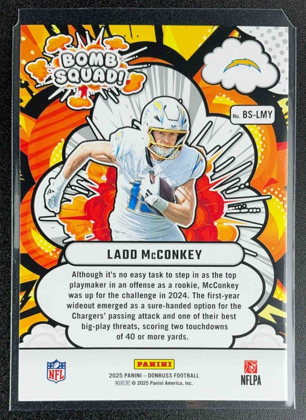 LADD MCCONKEY 2025 PANINI DONRUSS #BS-LMY BOMB SQUAD CHARGERS