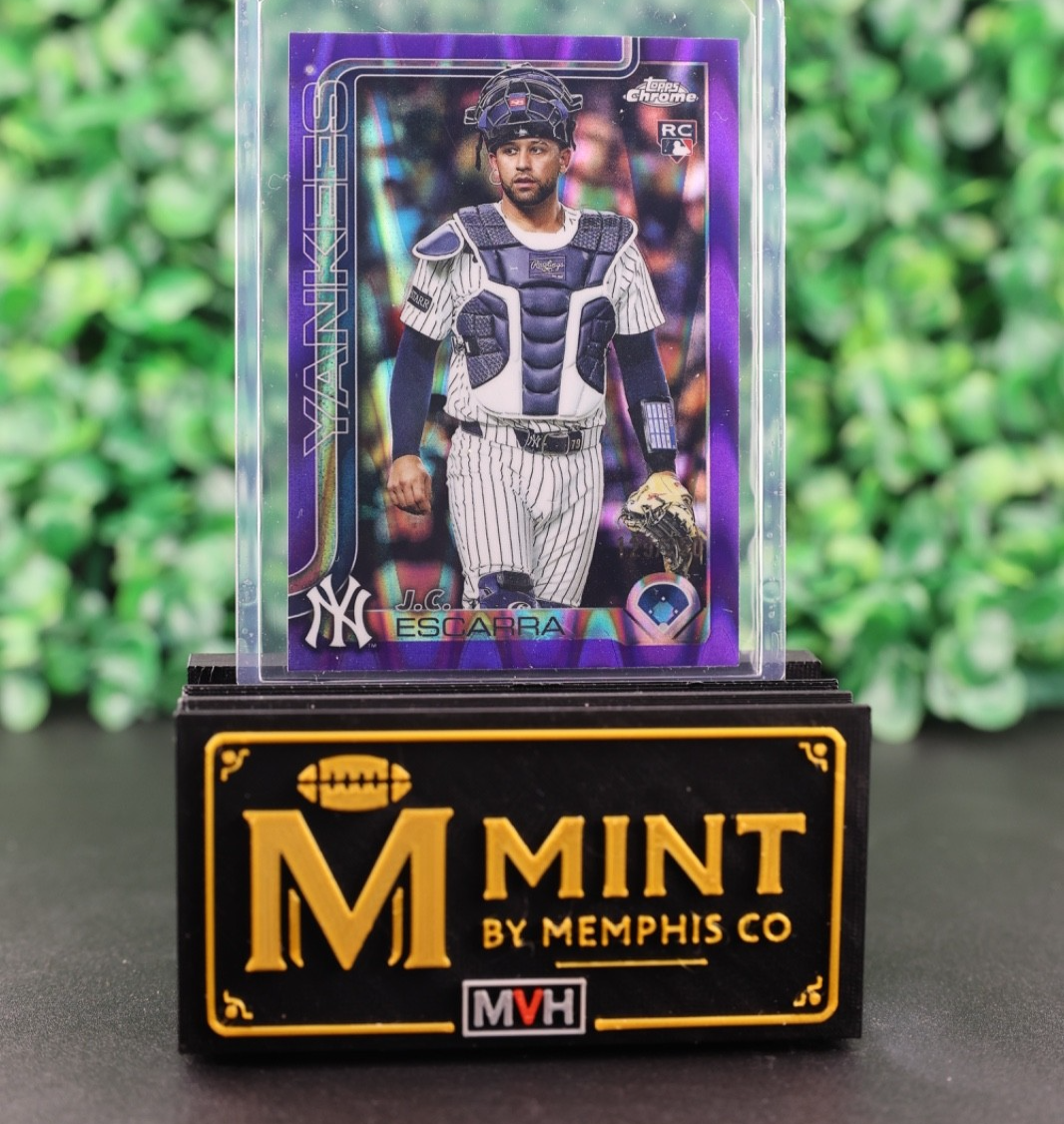 JC Escarra  2025 Topps Update RC Purple Wave /250 Yankees