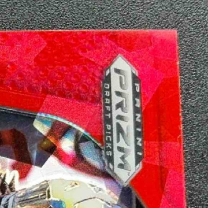 DONOVAN EDWARDS 2025 PANINI PRIZM DRAFT PICKS #65 RED ICE RC WOLVERINES