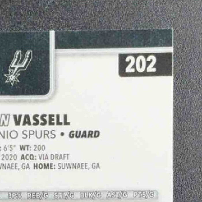 DEVIN VASSELL 2025-26 TOPPS CHROME #202 PRISM REFRACTOR SPURS