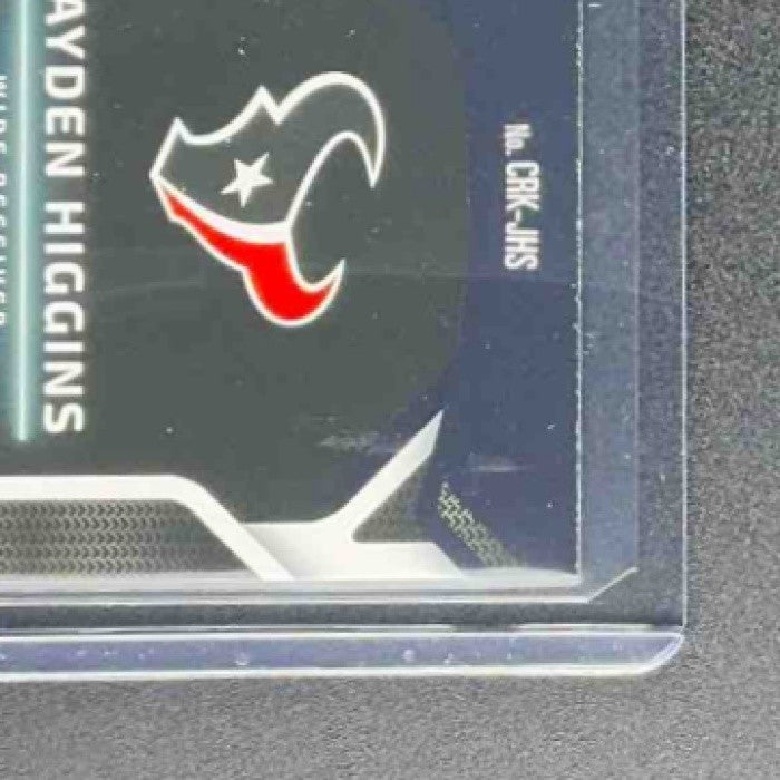 JAYDEN HIGGINS 2025 PANINI CERTIFIED #CRK-JHS ROOKIES RC TEXANS