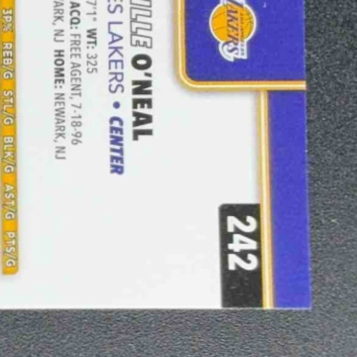 SHAQUILLE O'NEAL 2025-26 TOPPS CHROME #242 X-FRACTOR LAKERS