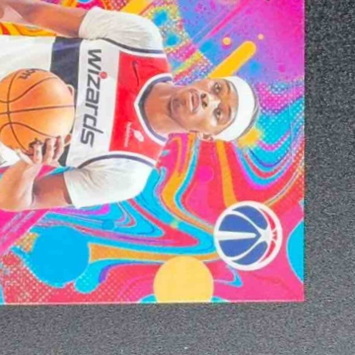 BILAL COULIBALY 2025-26 TOPPS FINEST #58 COMMON OIL SPILL REFRACTOR WIZARDS