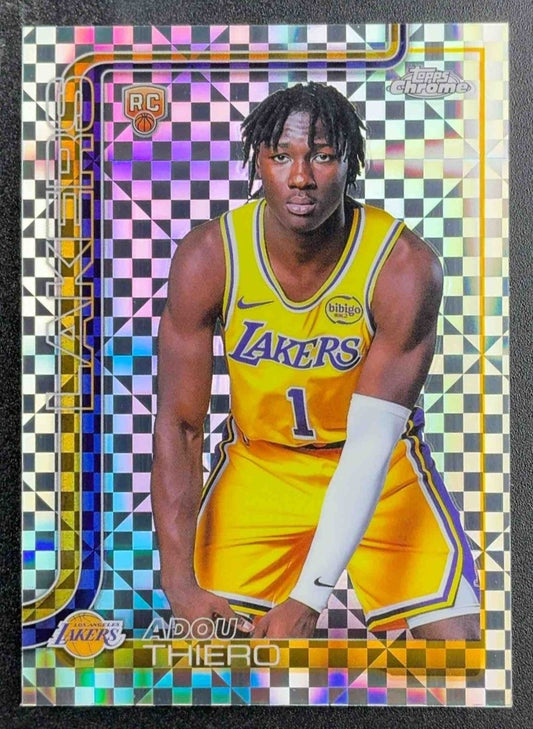 ADOU THIERO 2025-26 TOPPS CHROME #286 X-FRACTOR RC LAKERS