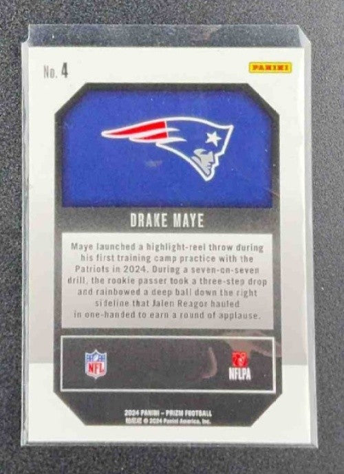 DRAKE MAYE 2024 PANINI PRIZM #4 EMERGENT RC PATRIOTS