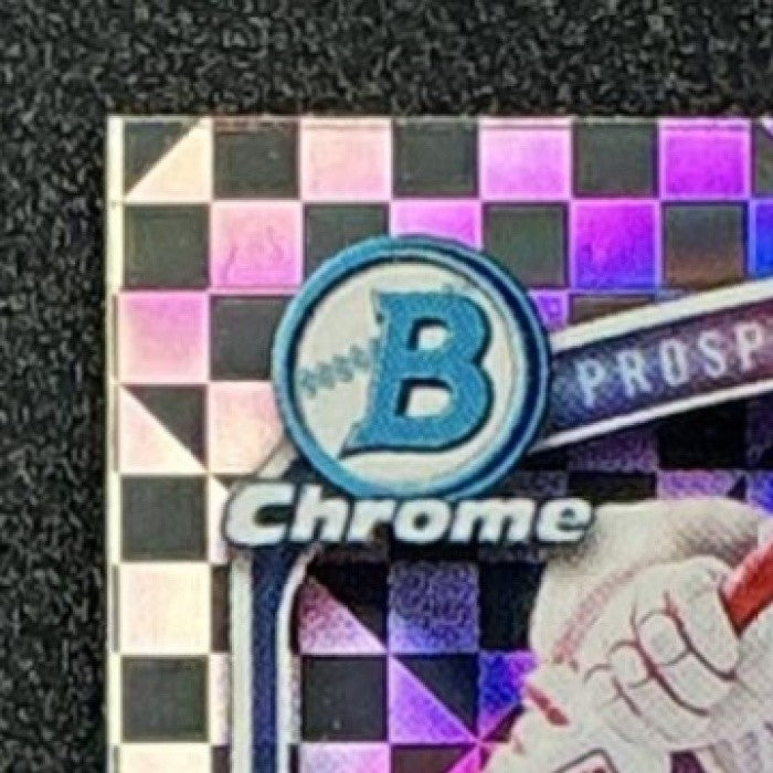 AROON ESCOBAR 2025 BOWMAN DRAFT #BDC-98 CHROME X-FRACTOR PHILLIES