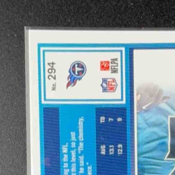 GUNNAR HELM 2025 PANINI DONRUSS OPTIC #294 RATED ROOKIE BLUE HYPER PRIZM TITANS