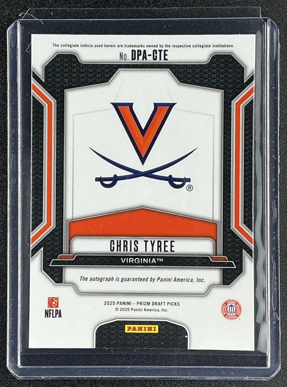 CHRIS TYREE 2025 PANINI PRIZM DRAFT PICKS #DPA-CTE AUTO CAVALIERS