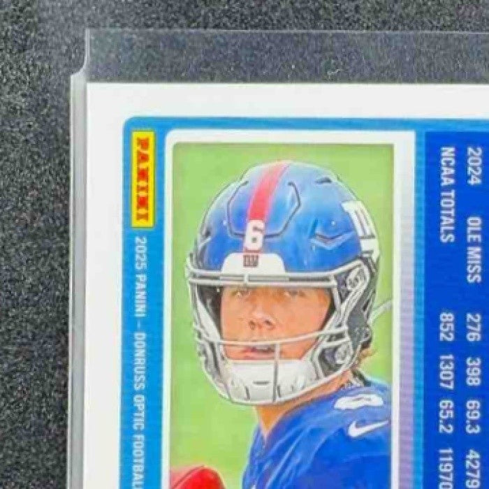 JAXSON DART 2025 PANINI DONRUSS OPTIC #273 RATED ROOKIE GIANTS