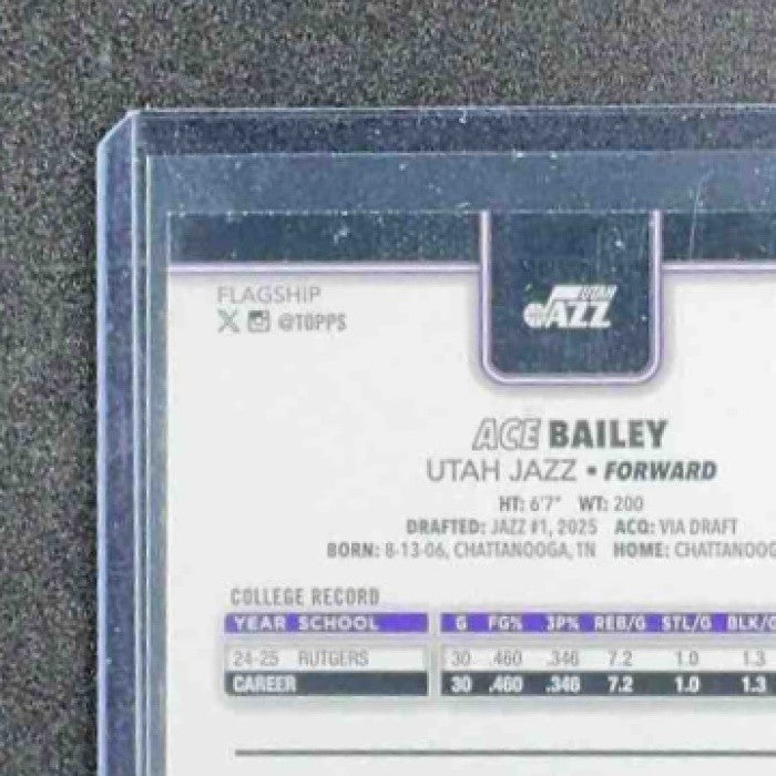 ACE BAILEY 2025-26 TOPPS #205 SANDGLITTER