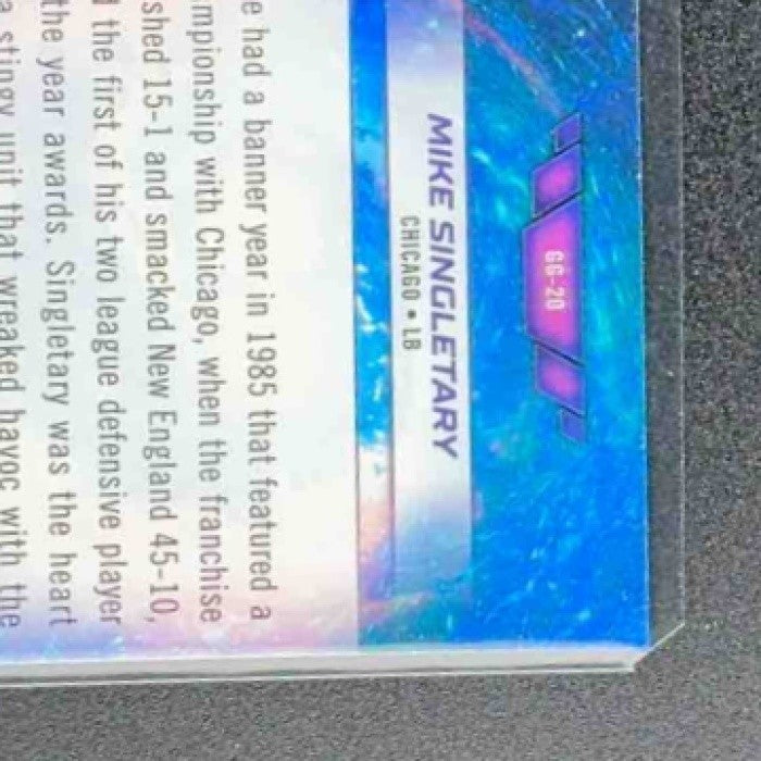 MIKE SINGLETARY 2024 TOPPS COSMIC CHROME #GG-20 GALAXY GREATS BEARS