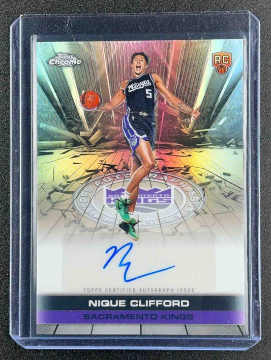 2025 Topps Chrome Nique Clifford #TAIR-NC Auto Issue Rookies Refractor RC
