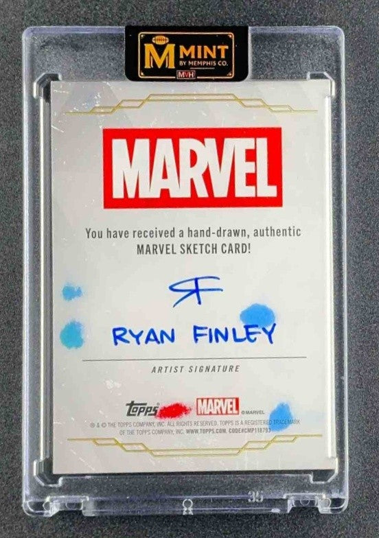 2026 TOPPS MARVEL BROOKLYN COLLECTION RYAN FINLEY SKETCH AUTO 1/1 THE WASP SSP