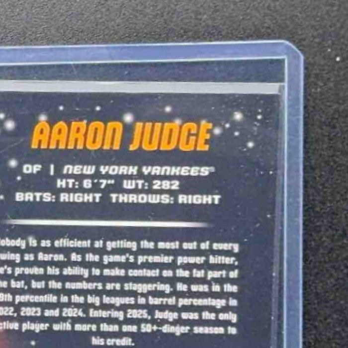 AARON JUDGE 2025 BOWMAN CHROME #MR-4 METEORIC RISE YANKEES